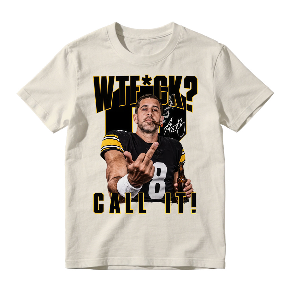 WTF Call It Football Graphic T-Shirt - Football Quarterback Sarcastic Sports Fan Tee