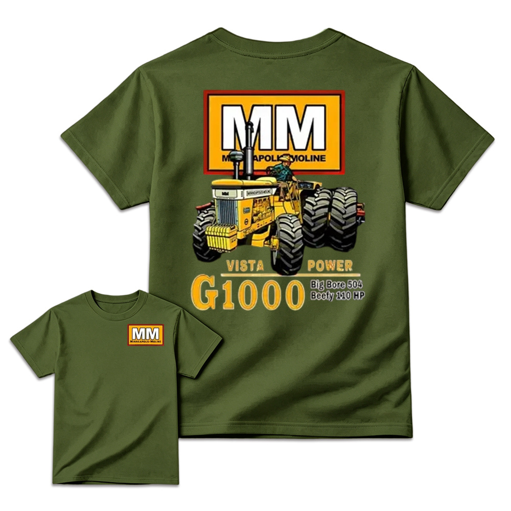 Minneapolis-Moline G1000 Vista Power Tractor Vintage Graphic T-Shirt