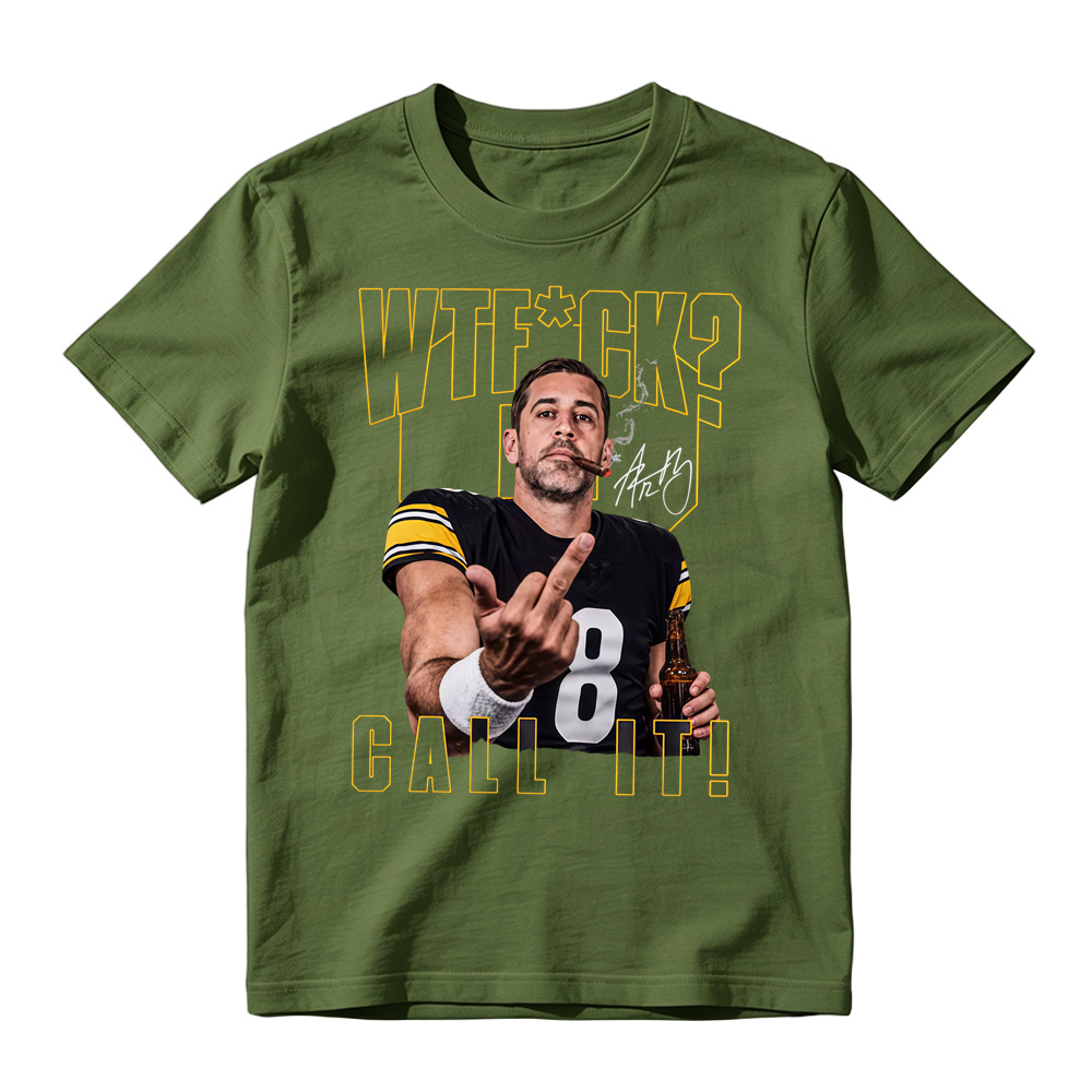 WTF Call It Football Graphic T-Shirt - Football Quarterback Sarcastic Sports Fan Tee