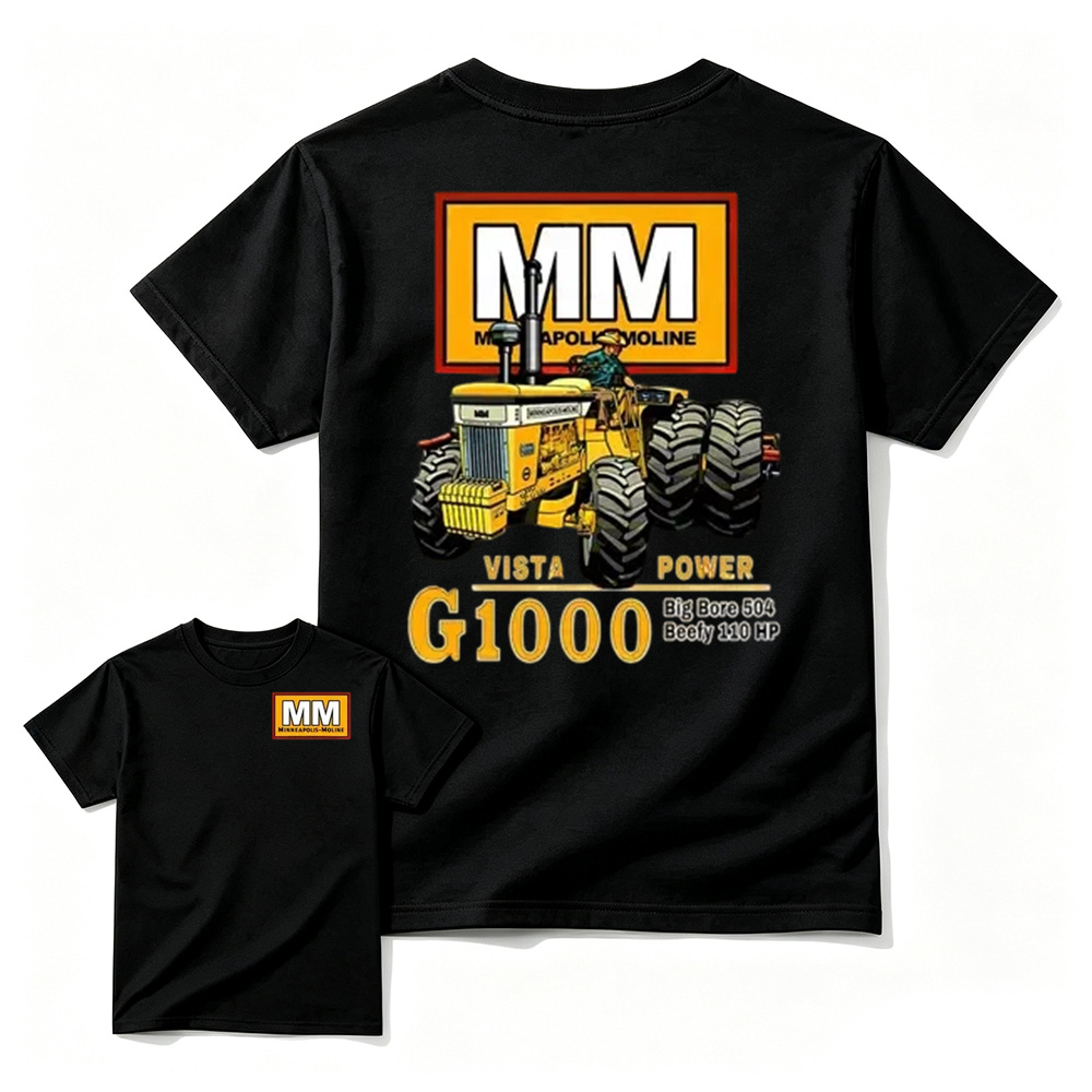Minneapolis-Moline G1000 Vista Power Tractor Vintage Graphic T-Shirt