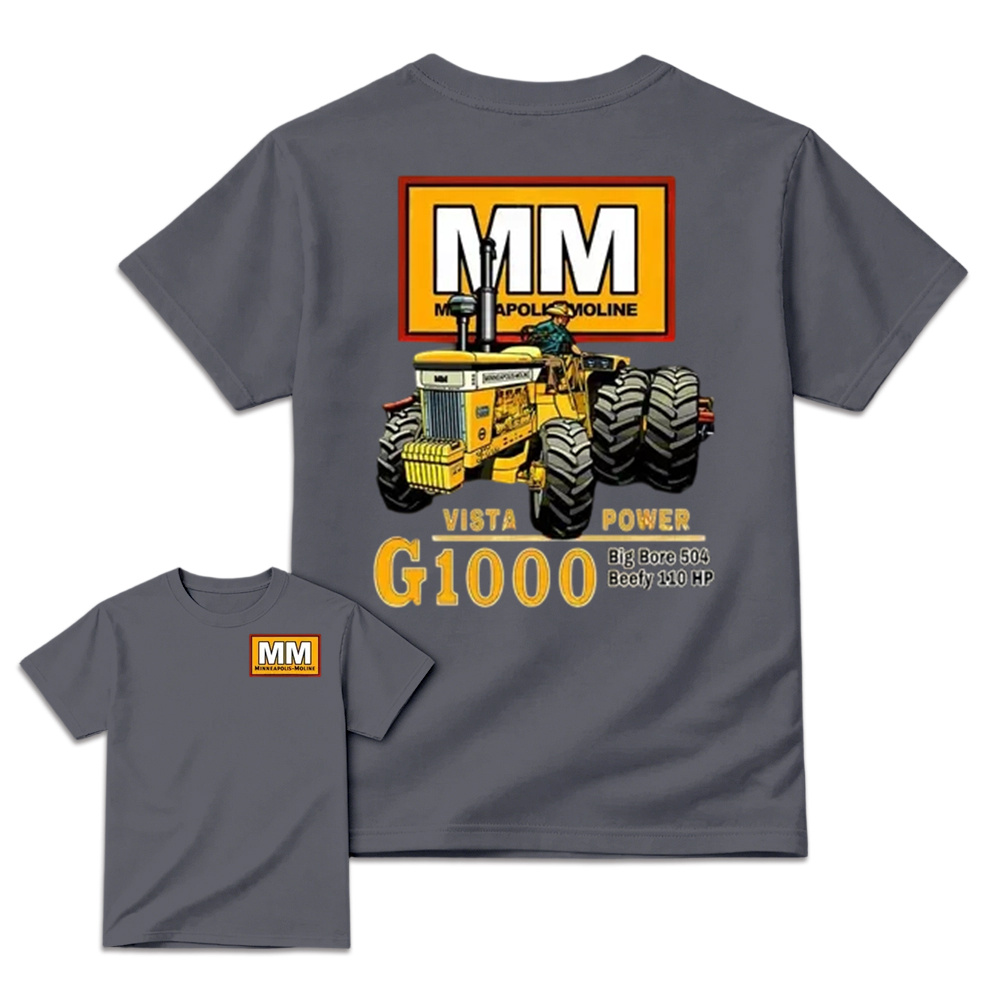 Minneapolis-Moline G1000 Vista Power Tractor Vintage Graphic T-Shirt