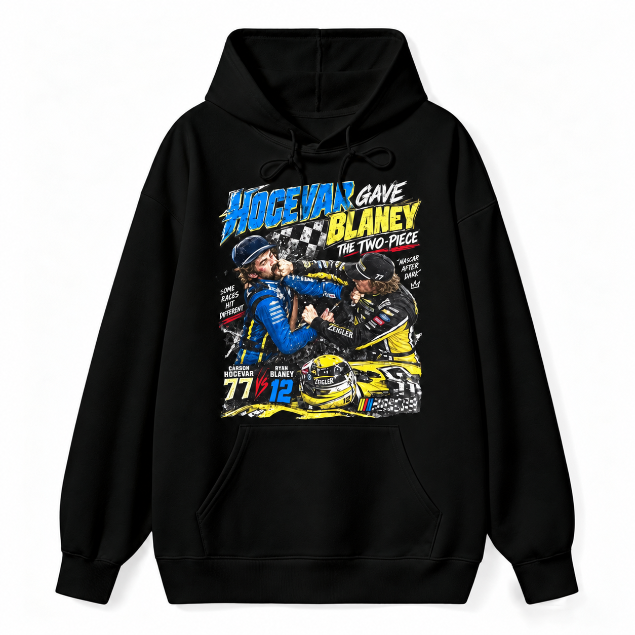 Ryan Blaney vs Carson Hocevar Shirt, Carson Hocevar Ryan Blaney Fight Sweatshirt, Racing Graphichoodie