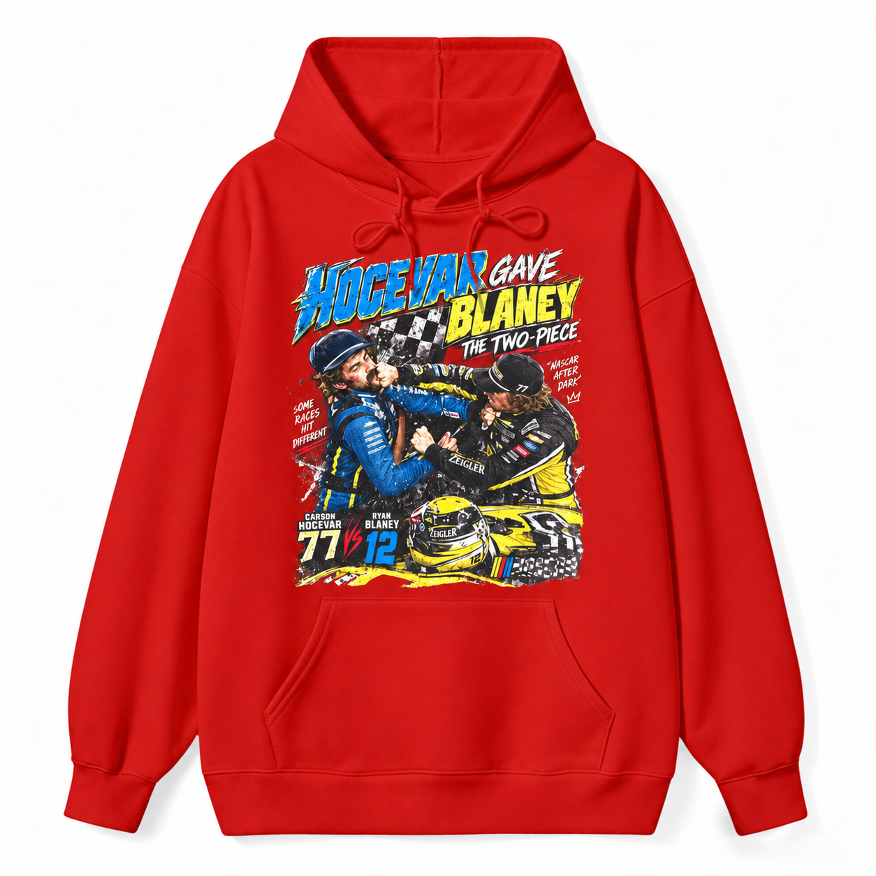 Ryan Blaney vs Carson Hocevar Shirt, Carson Hocevar Ryan Blaney Fight Sweatshirt, Racing Graphichoodie