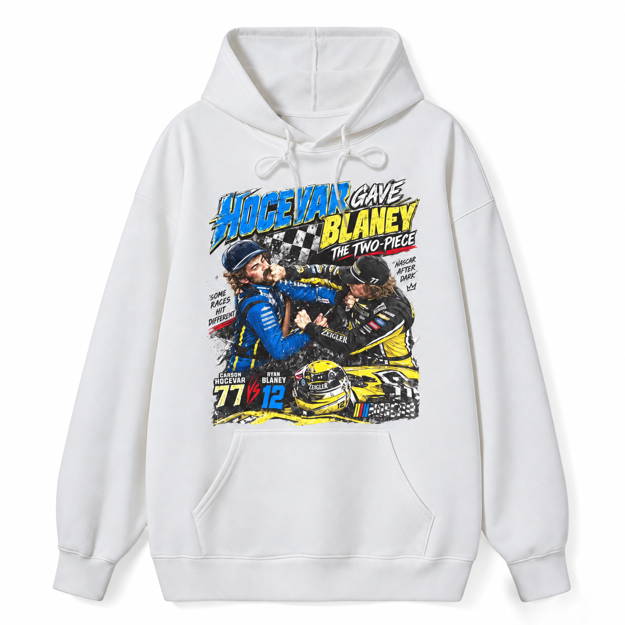 Ryan Blaney vs Carson Hocevar Shirt, Carson Hocevar Ryan Blaney Fight Sweatshirt, Racing Graphichoodie