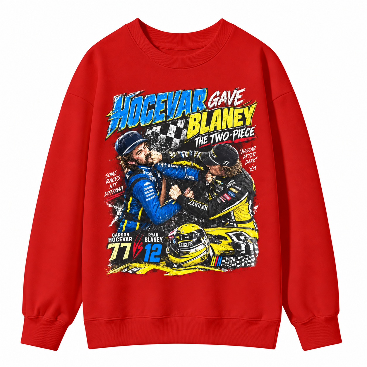 Ryan Blaney vs Carson Hocevar Shirt, Carson Hocevar Ryan Blaney Fight Sweatshirt, Racing Graphic Sweatshirt