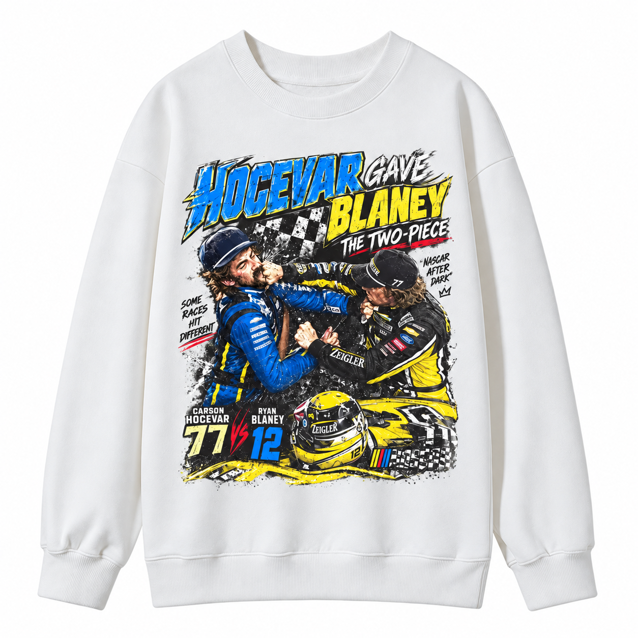 Ryan Blaney vs Carson Hocevar Shirt, Carson Hocevar Ryan Blaney Fight Sweatshirt, Racing Graphic Sweatshirt