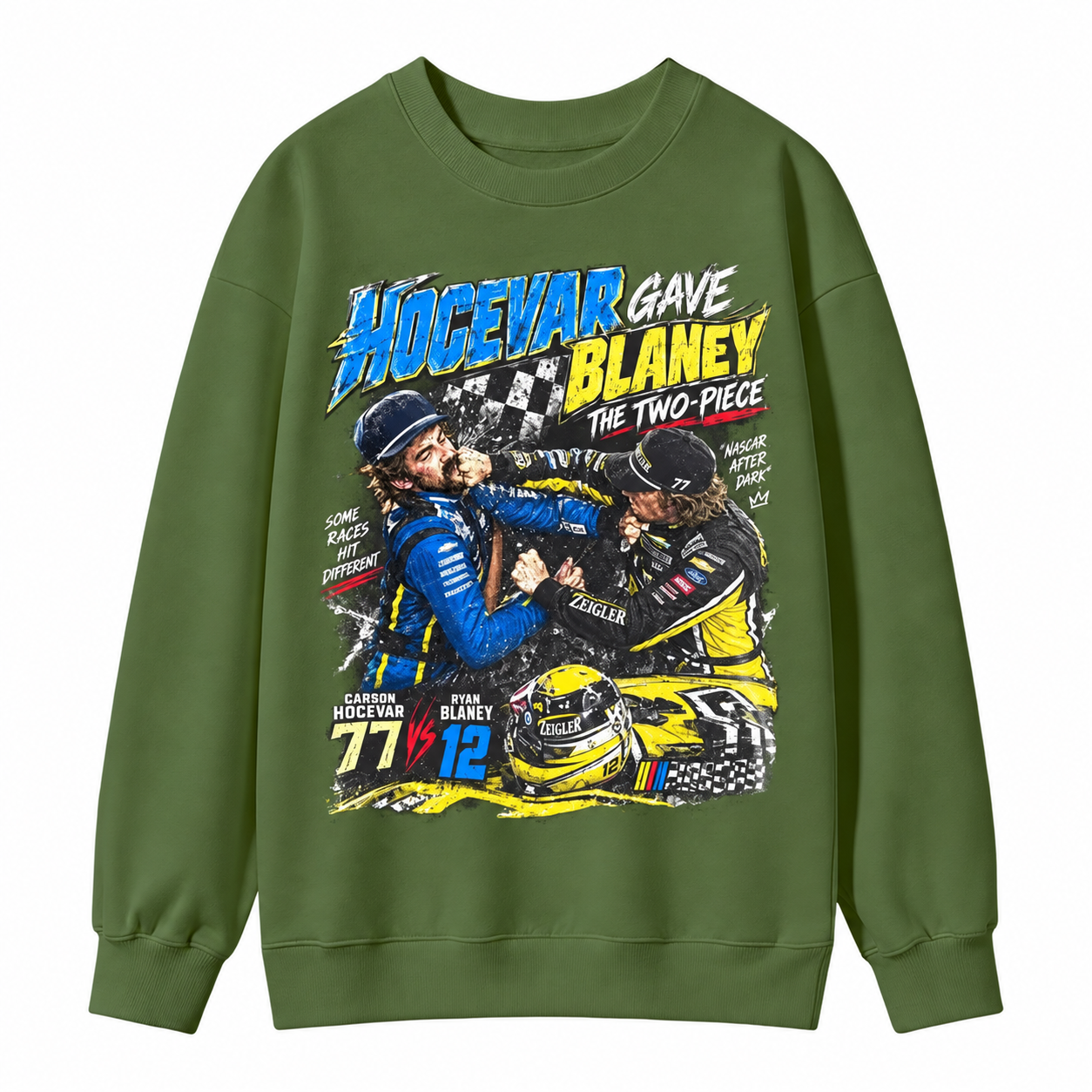 Ryan Blaney vs Carson Hocevar Shirt, Carson Hocevar Ryan Blaney Fight Sweatshirt, Racing Graphic Sweatshirt