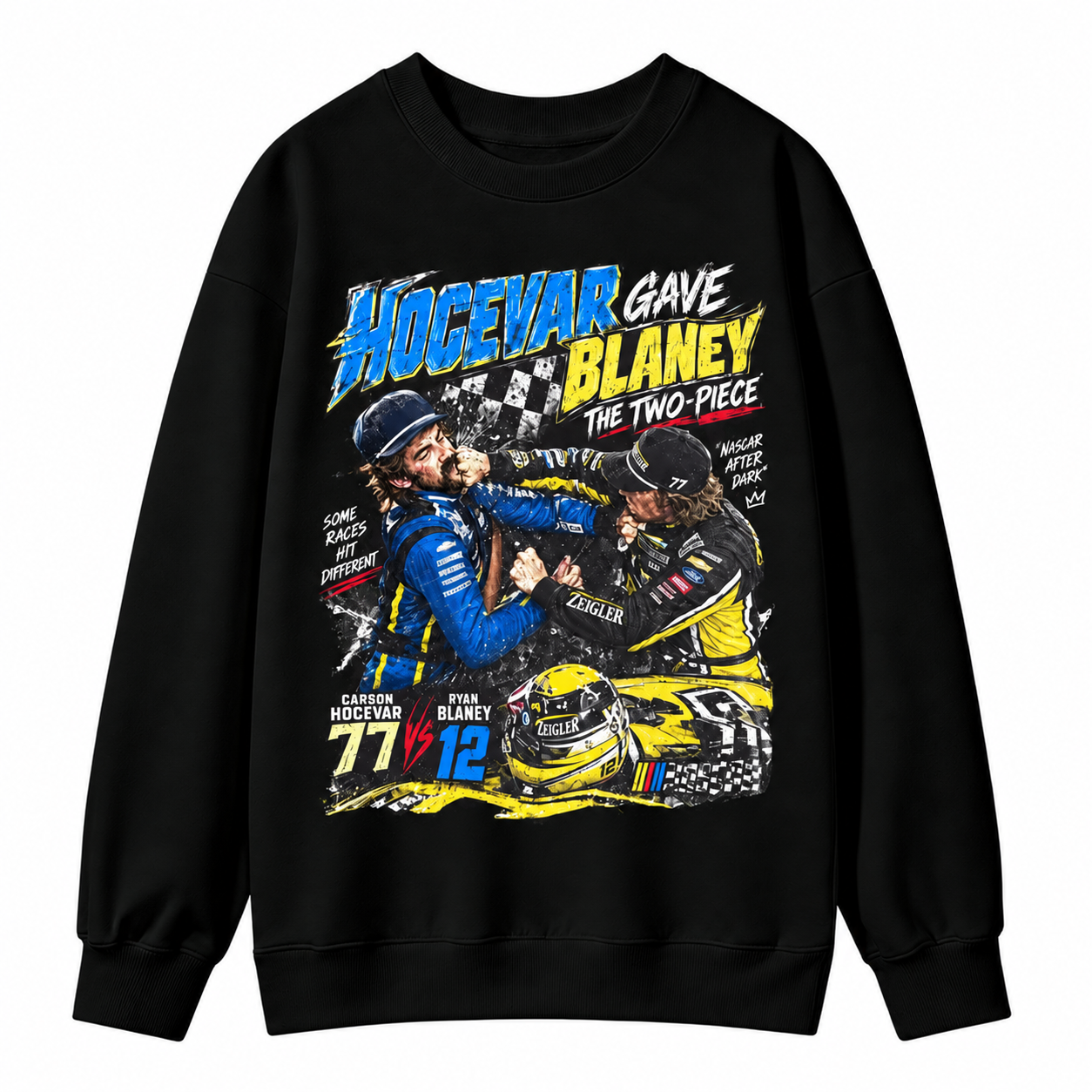 Ryan Blaney vs Carson Hocevar Shirt, Carson Hocevar Ryan Blaney Fight Sweatshirt, Racing Graphic Sweatshirt