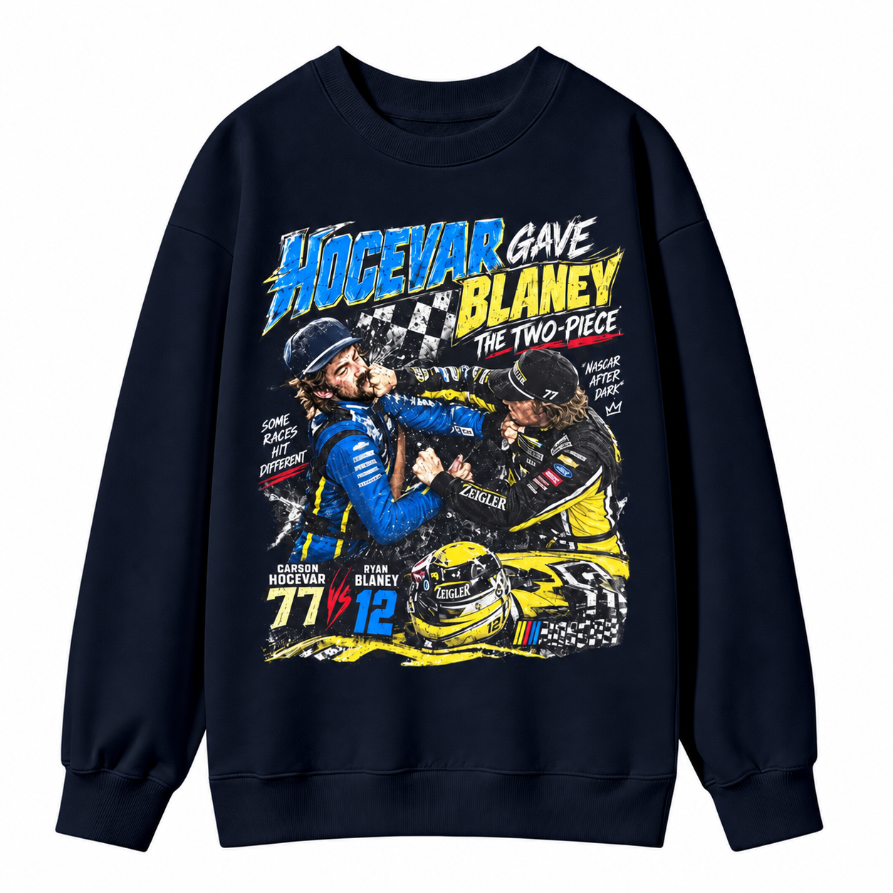 Ryan Blaney vs Carson Hocevar Shirt, Carson Hocevar Ryan Blaney Fight Sweatshirt, Racing Graphic Sweatshirt