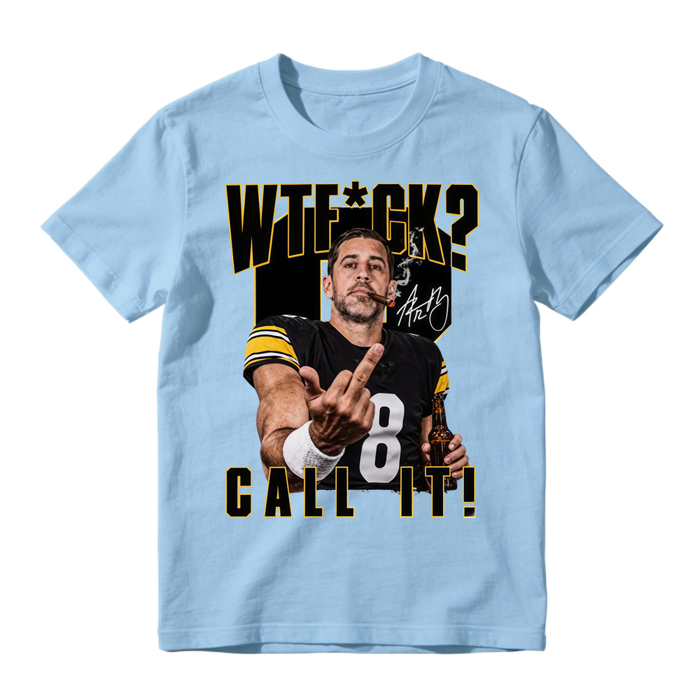WTF Call It Football Graphic T-Shirt - Football Quarterback Sarcastic Sports Fan Tee