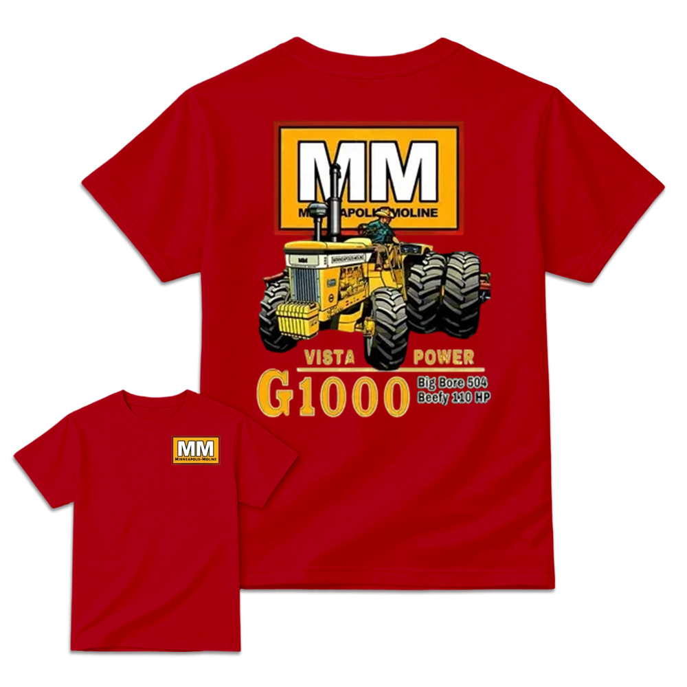 Minneapolis-Moline G1000 Vista Power Tractor Vintage Graphic T-Shirt