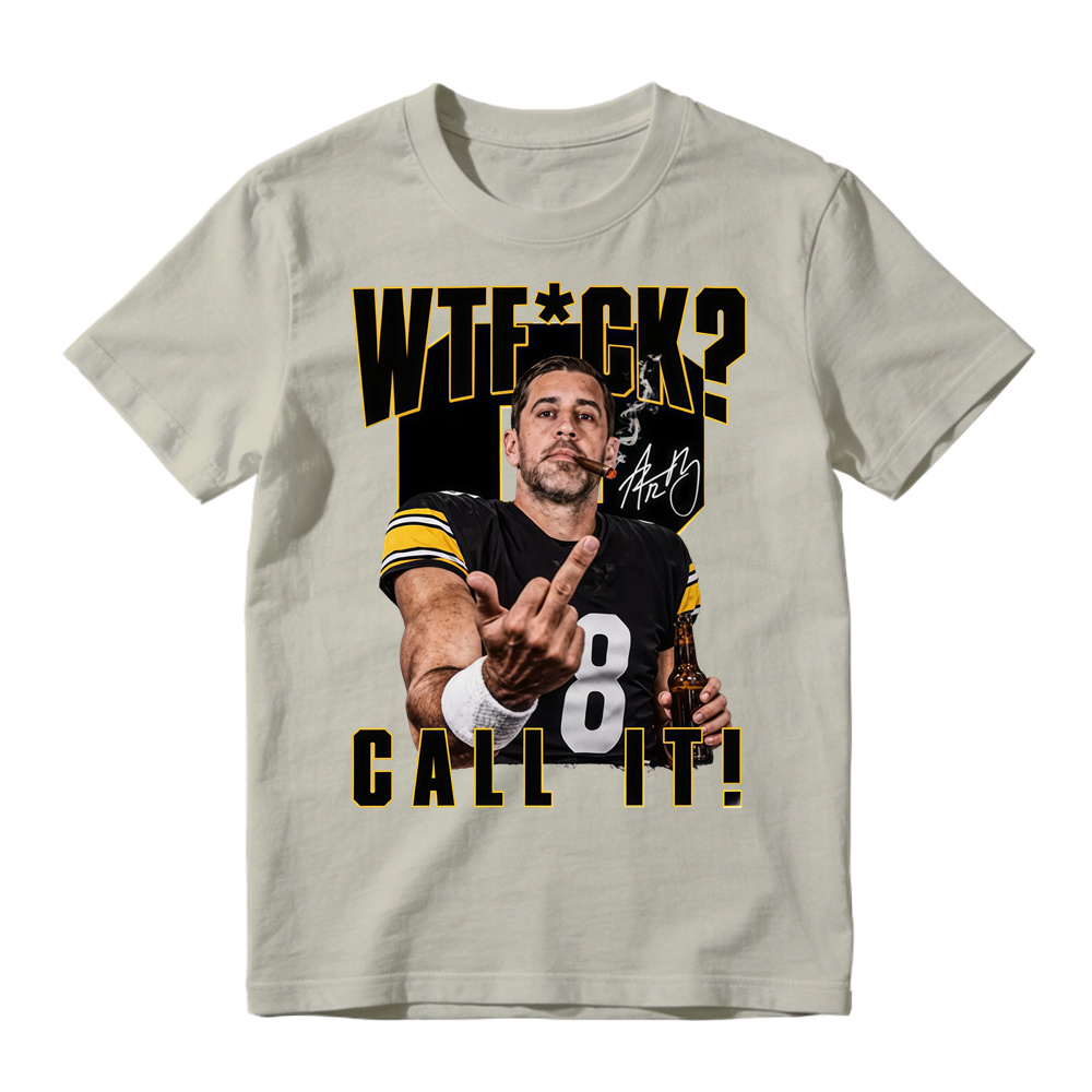 WTF Call It Football Graphic T-Shirt - Football Quarterback Sarcastic Sports Fan Tee