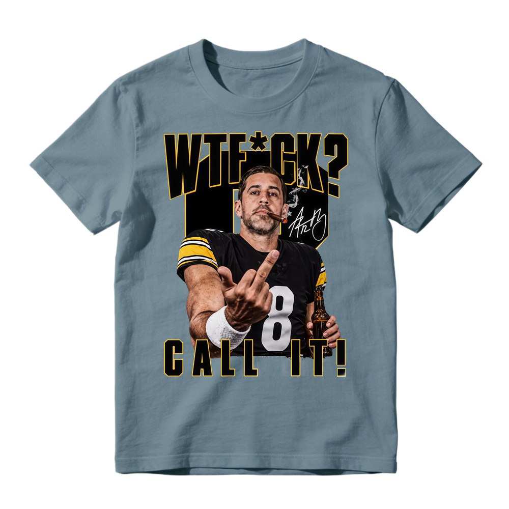 WTF Call It Football Graphic T-Shirt - Football Quarterback Sarcastic Sports Fan Tee