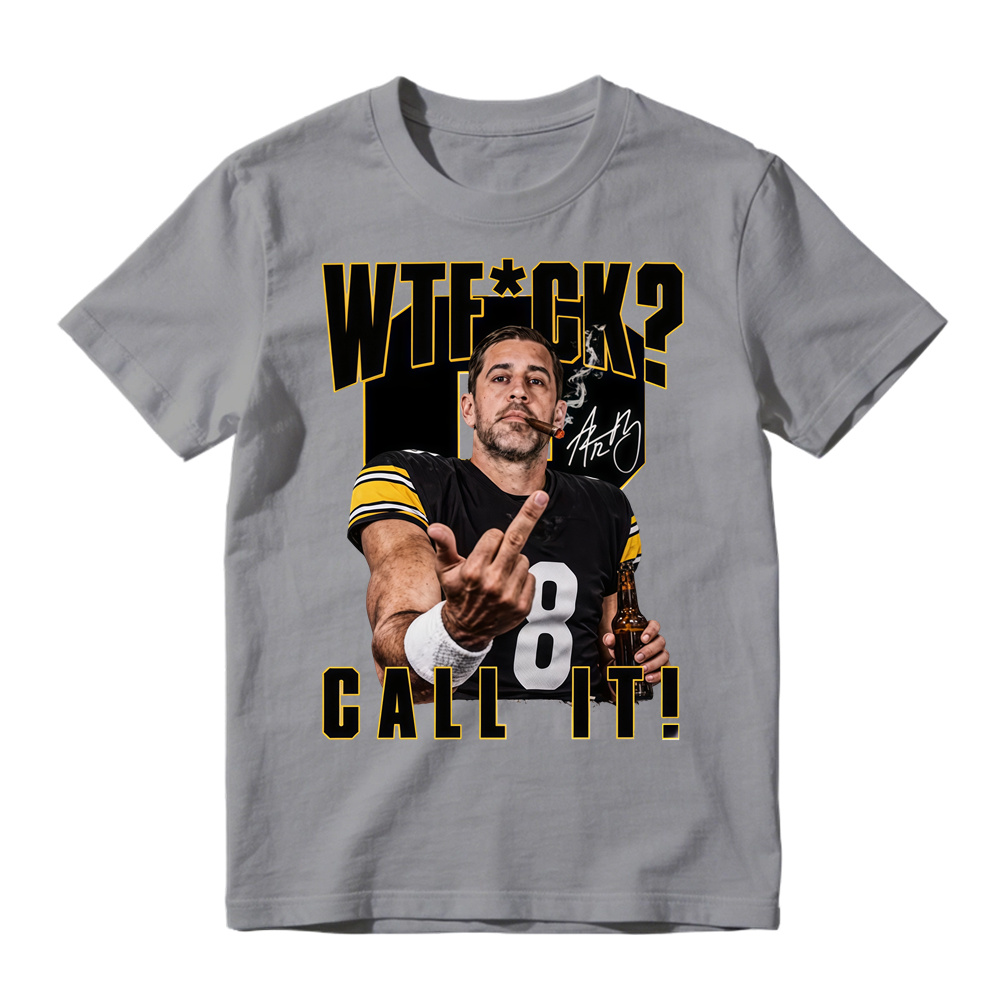 WTF Call It Football Graphic T-Shirt - Football Quarterback Sarcastic Sports Fan Tee