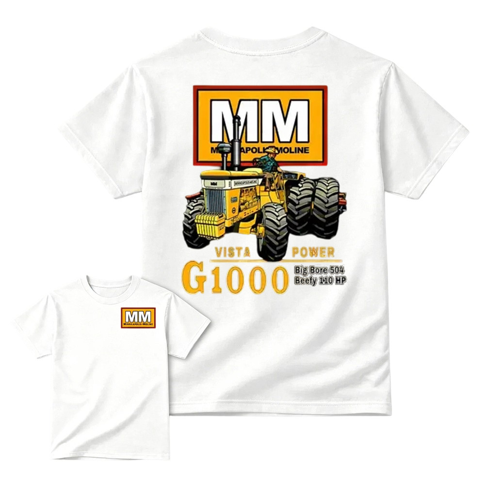 Minneapolis-Moline G1000 Vista Power Tractor Vintage Graphic T-Shirt