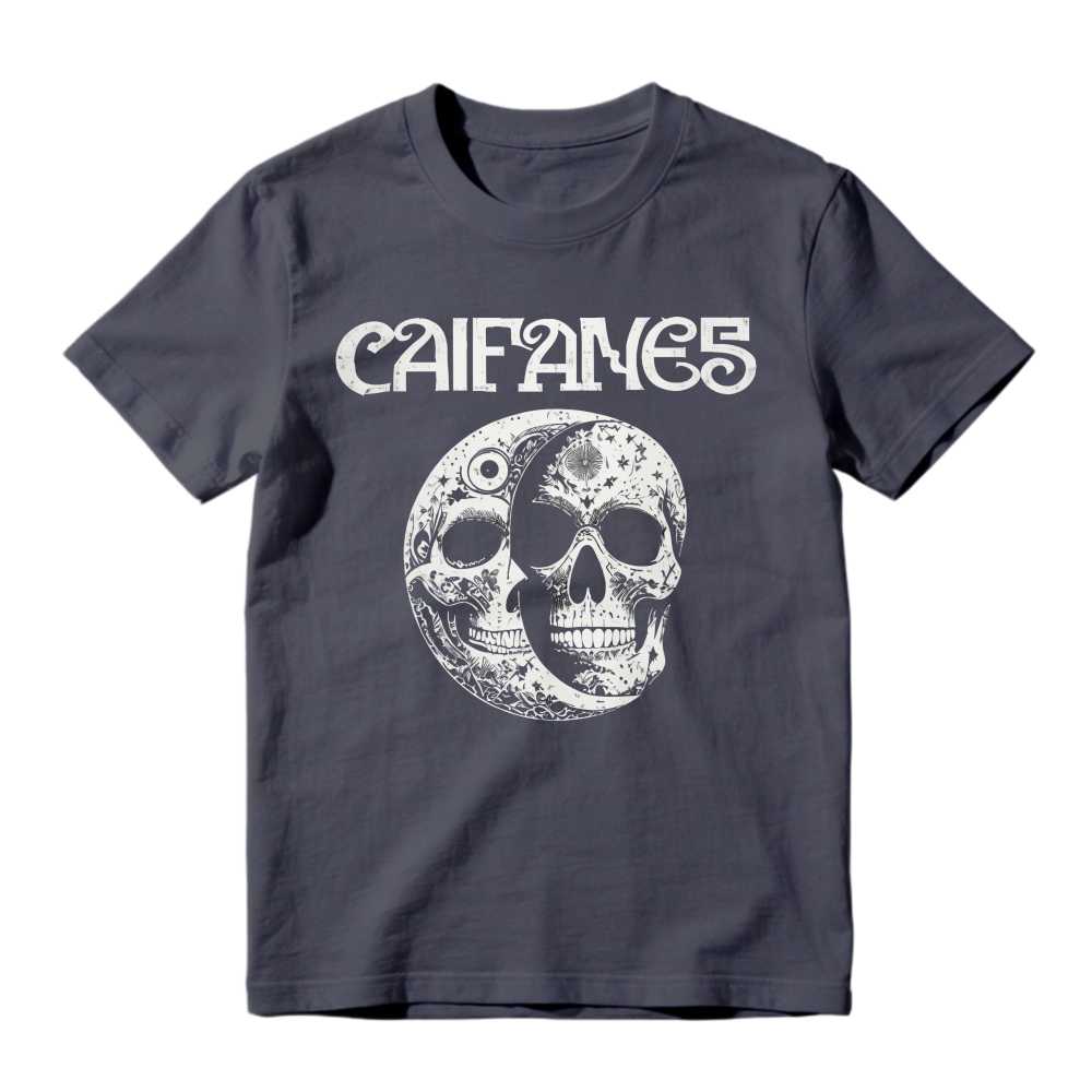 Cairanes Skull And Moon Graphic Unisex Classic T-shirt