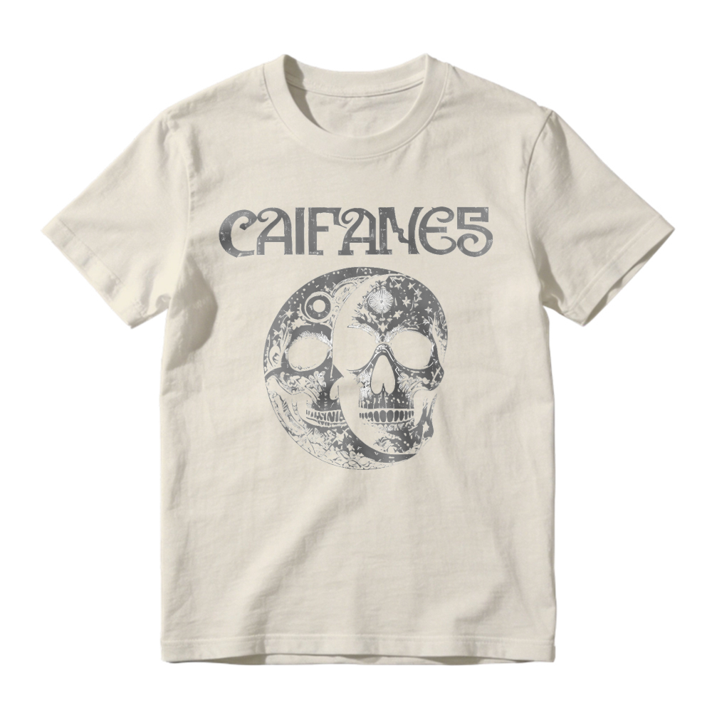 Cairanes Skull And Moon Graphic Unisex Classic T-shirt