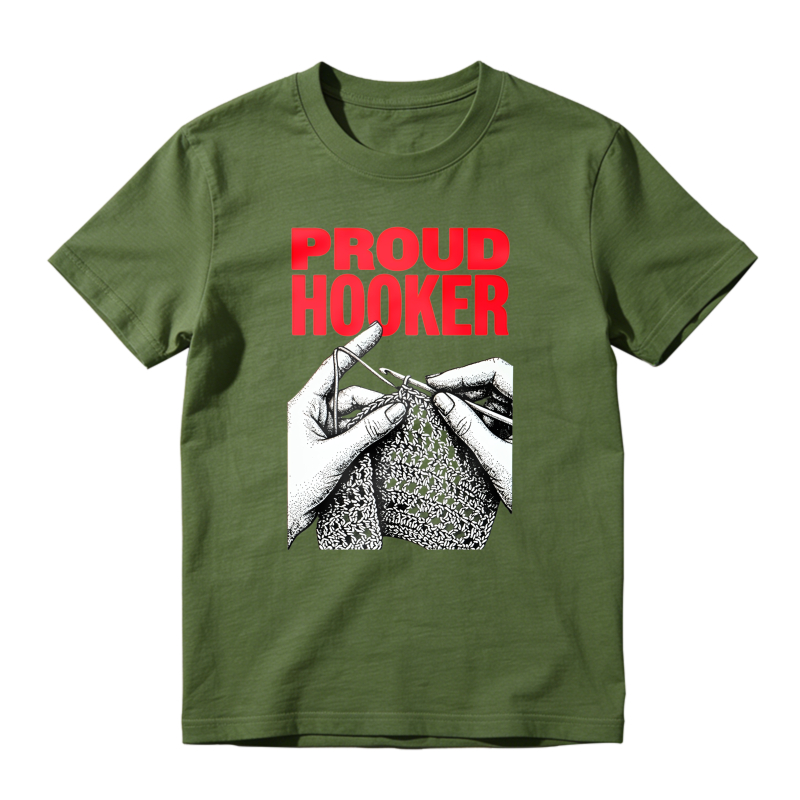 Proud Hooker Knitting Hands Graphic Unisex Classic T-shirt