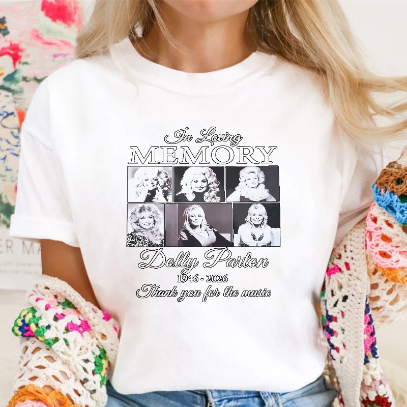 In Loving Memory Do lly Parton 1946-2026 Thank You For The Music Photo Collage Tribute Unisex Classic T-shirt