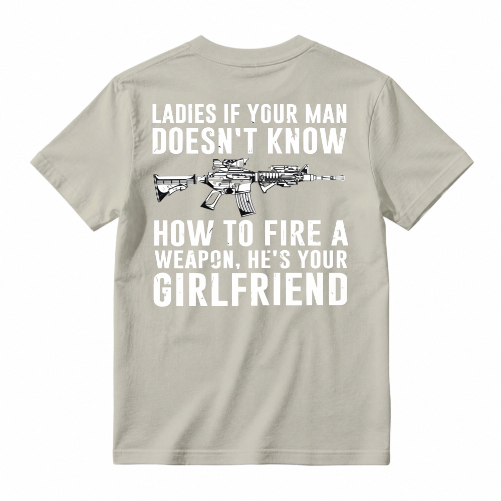 Funny Gun Safety Quote Graphic T-shirt