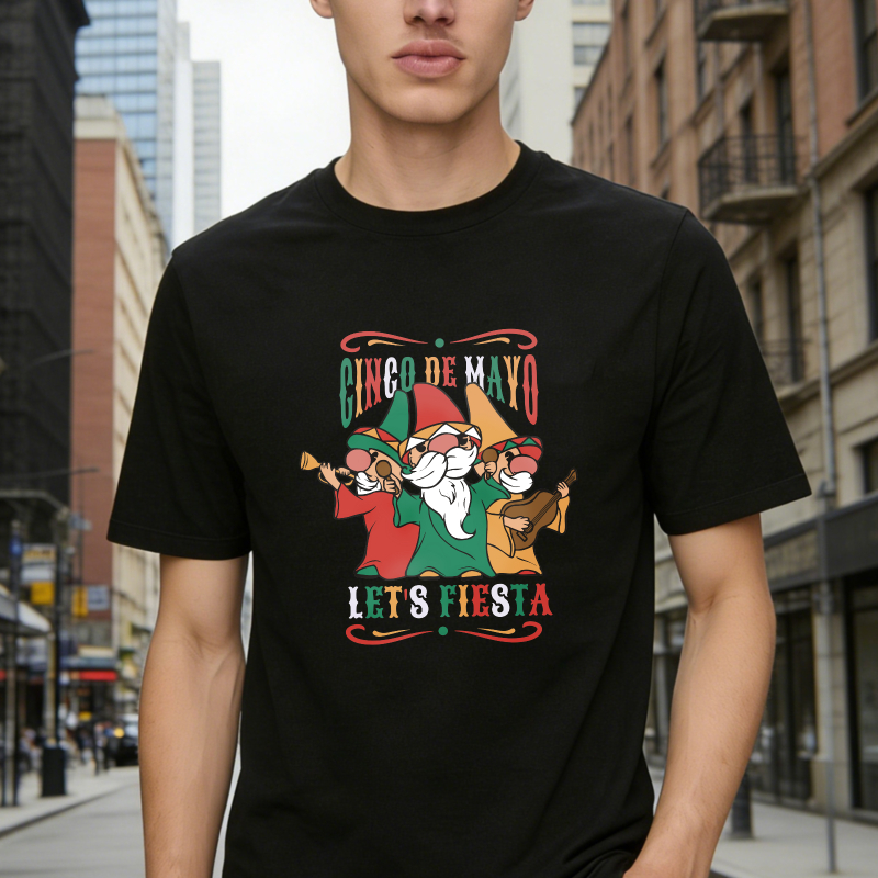 Cinco De Mayo Lets Fiesta Gnomes Playing Instruments Unisex Classic T-shirt