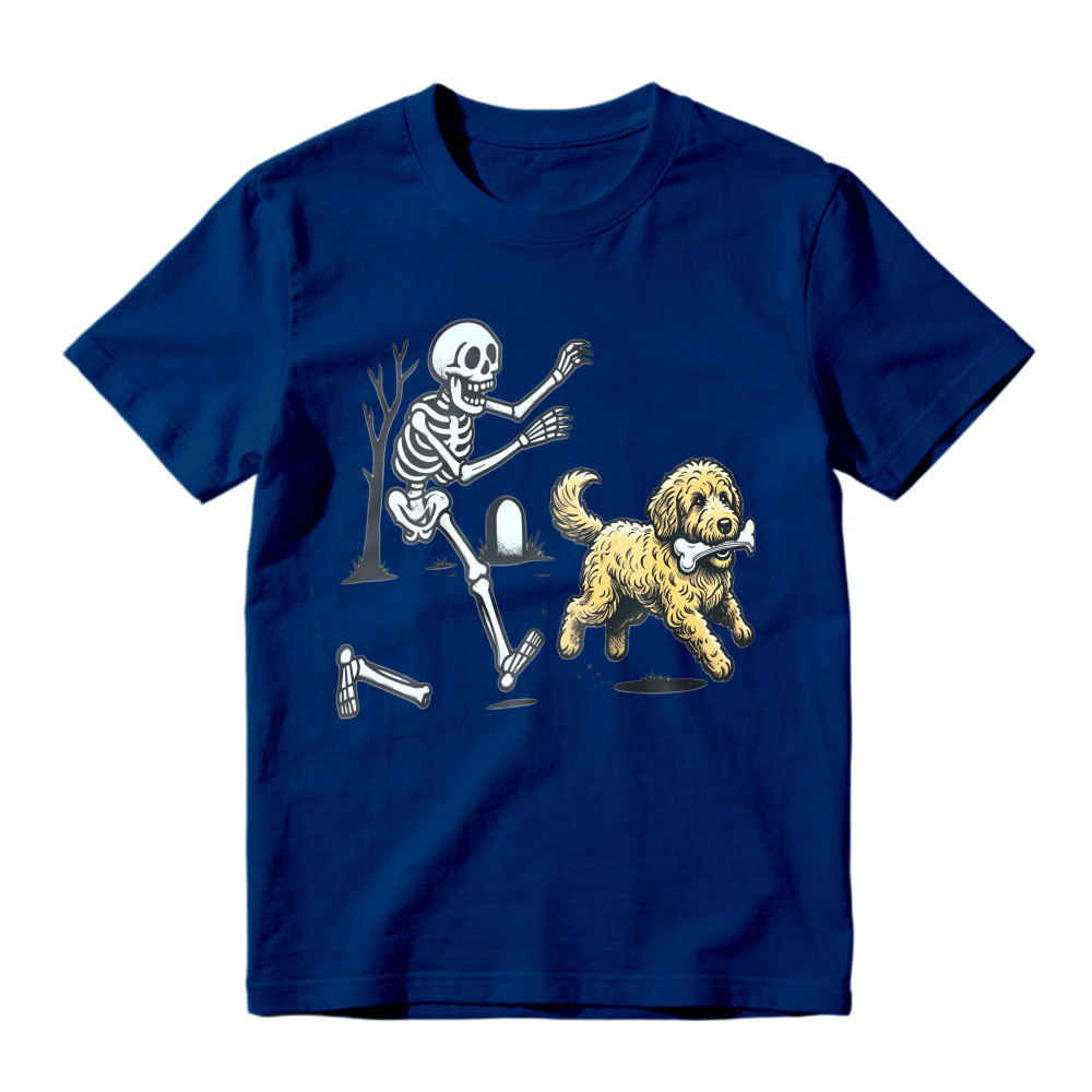 Skeleton Running From Dog With Bone Unisex Classic T-shirt