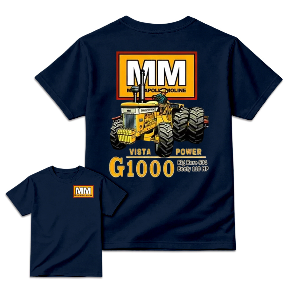 Minneapolis-Moline G1000 Vista Power Tractor Vintage Graphic T-Shirt