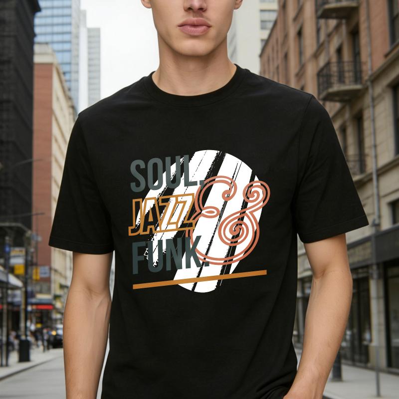 Soul Jazz Funk Music Note Graphic Unisex Classic T-shirt