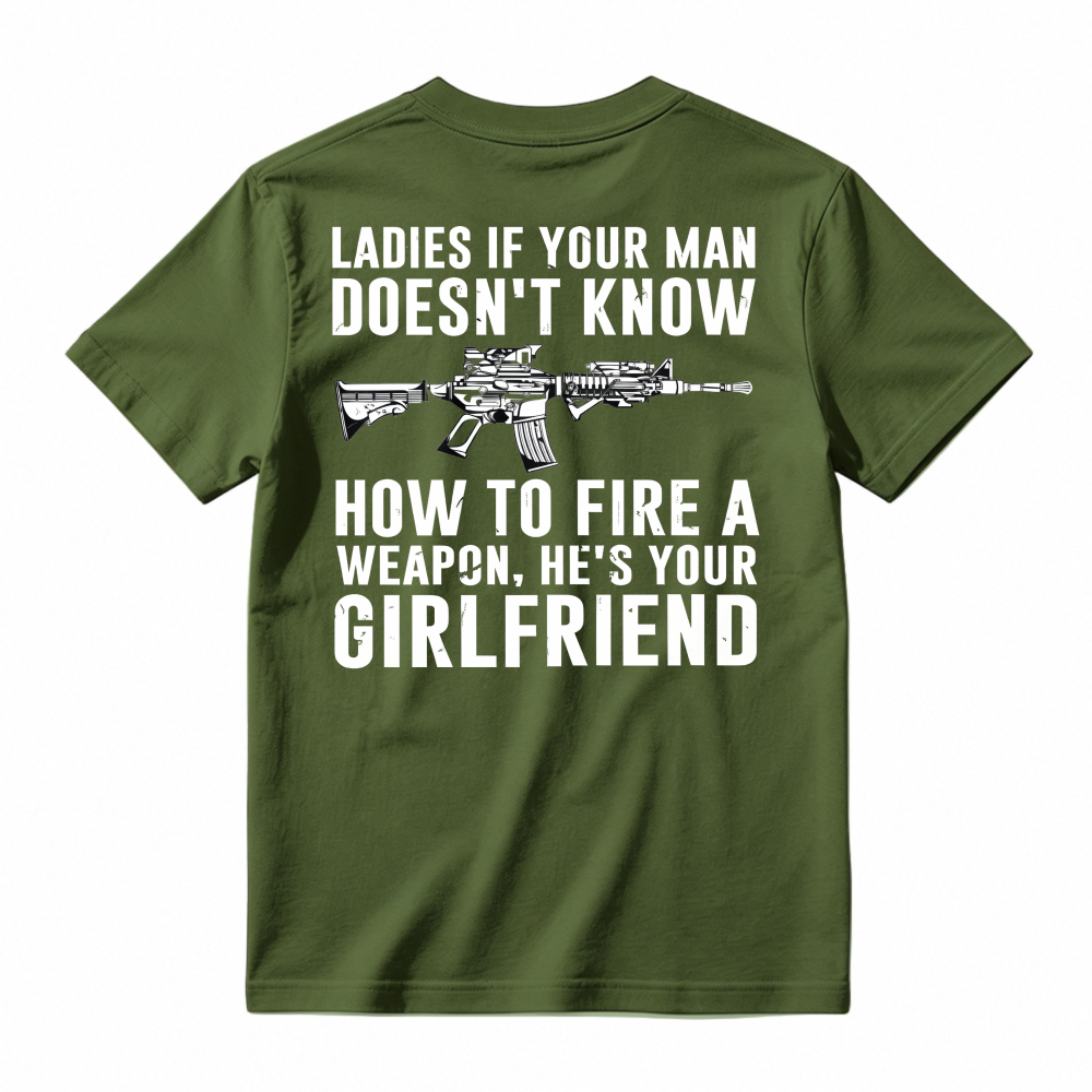 Funny Gun Safety Quote Graphic T-shirt