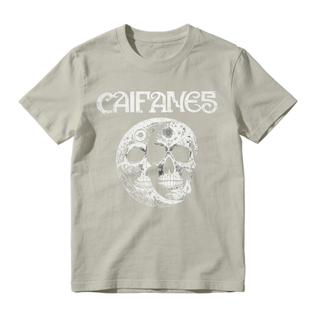Cairanes Skull And Moon Graphic Unisex Classic T-shirt