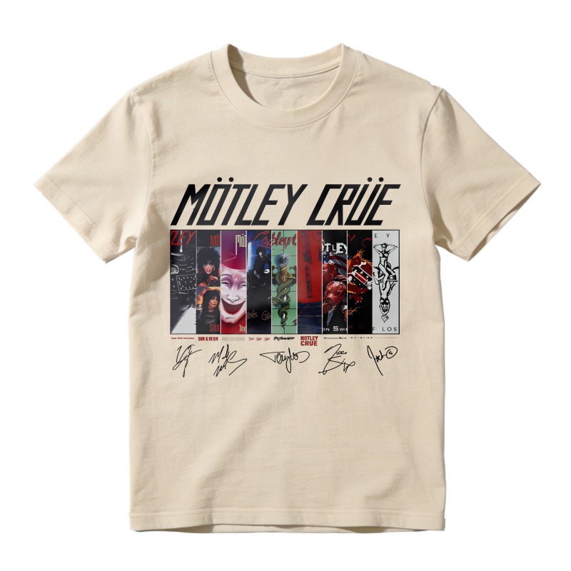 Motley Crue Band Album Covers Art Unisex Classic T-shirt
