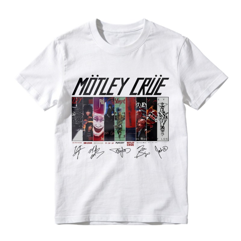 Motley Crue Band Album Covers Art Unisex Classic T-shirt
