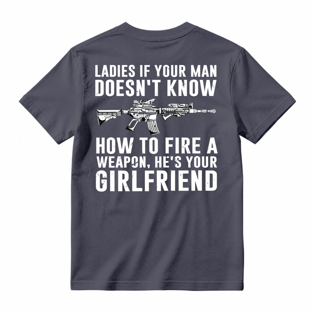 Funny Gun Safety Quote Graphic T-shirt