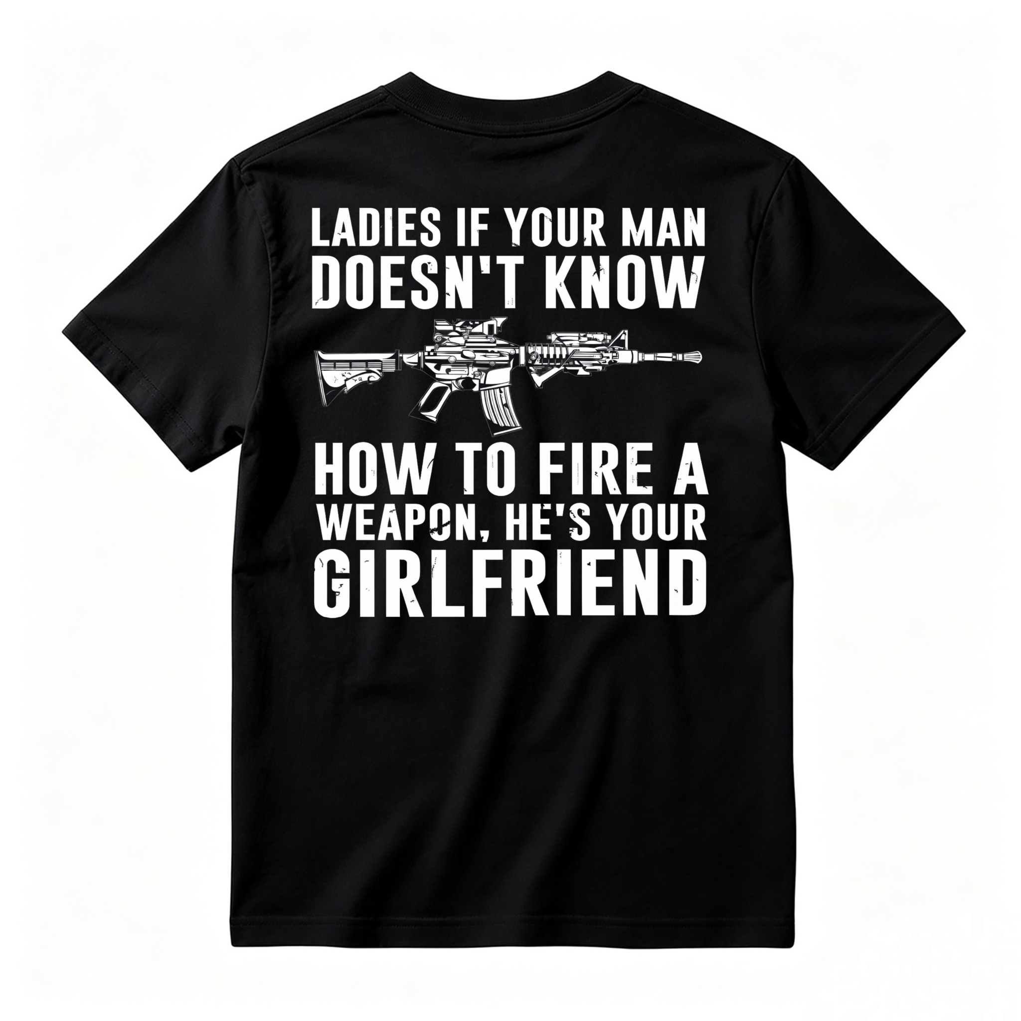 Funny Gun Safety Quote Graphic T-shirt