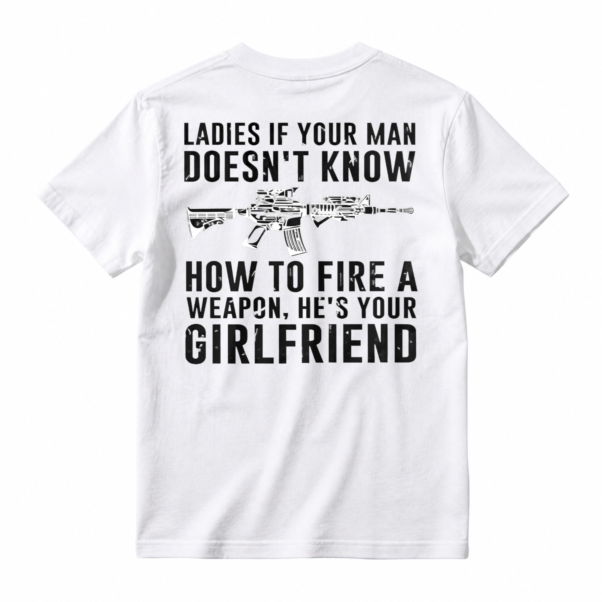 Funny Gun Safety Quote Graphic T-shirt