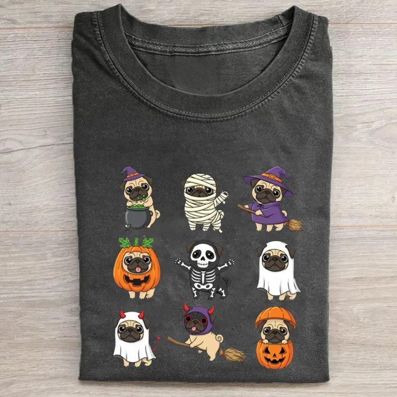Cute Halloween Pug T-shirt