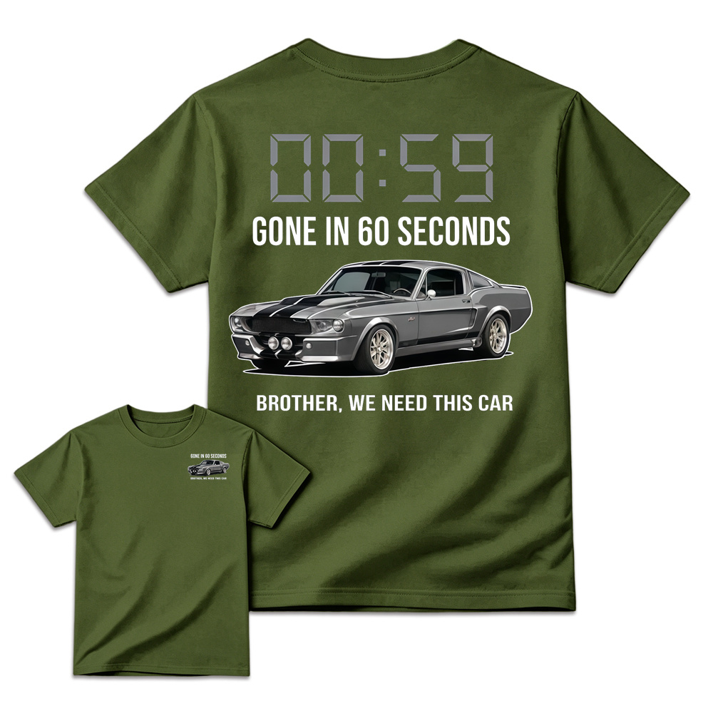 G. in 60 Seconds Inspired Graphic Tee, Unisex Casual Streetwear