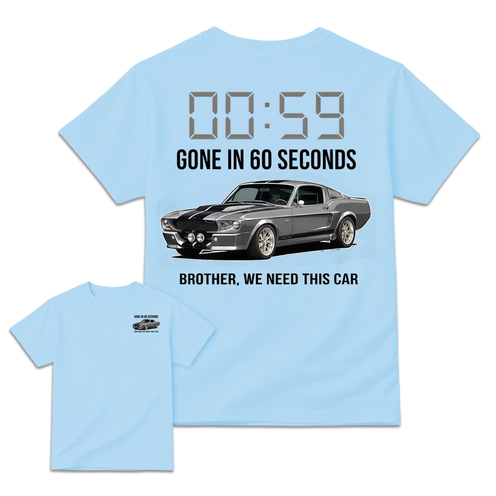 G. in 60 Seconds Inspired Graphic Tee, Unisex Casual Streetwear