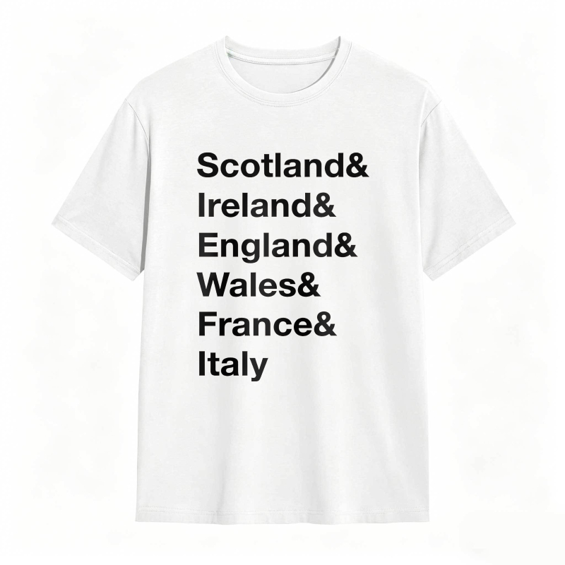 Scotland Ireland England Wales France Italy Unisex Classic T-shirt