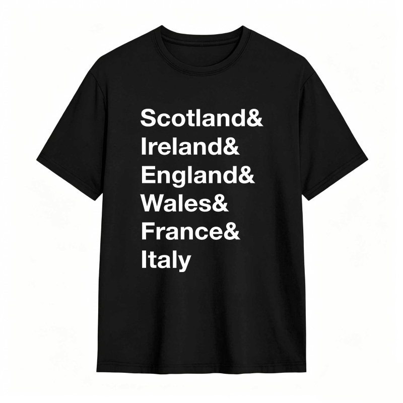Scotland Ireland England Wales France Italy Unisex Classic T-shirt