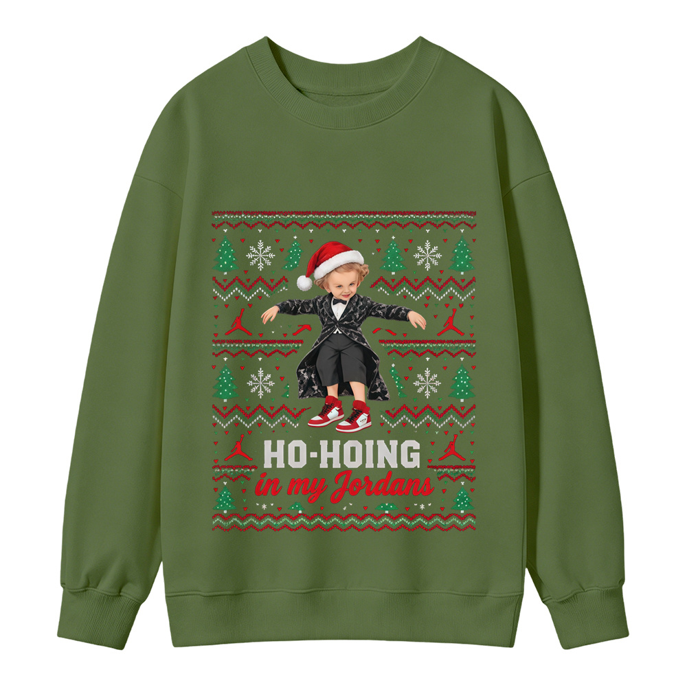 Christmas Ho-Hoing in My Sneakers Ugly Christmas Sweatshirt