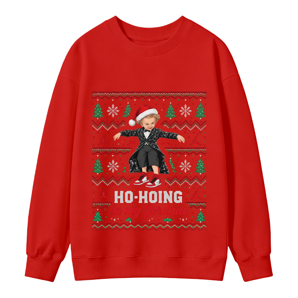 Christmas Ho-Hoing in My Sneakers Ugly Christmas Sweatshirt