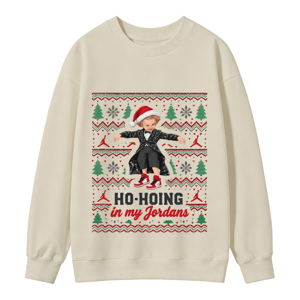 Christmas Ho-Hoing in My Sneakers Ugly Christmas Sweatshirt