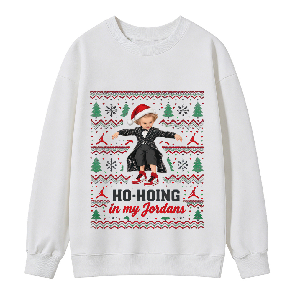 Christmas Ho-Hoing in My Sneakers Ugly Christmas Sweatshirt