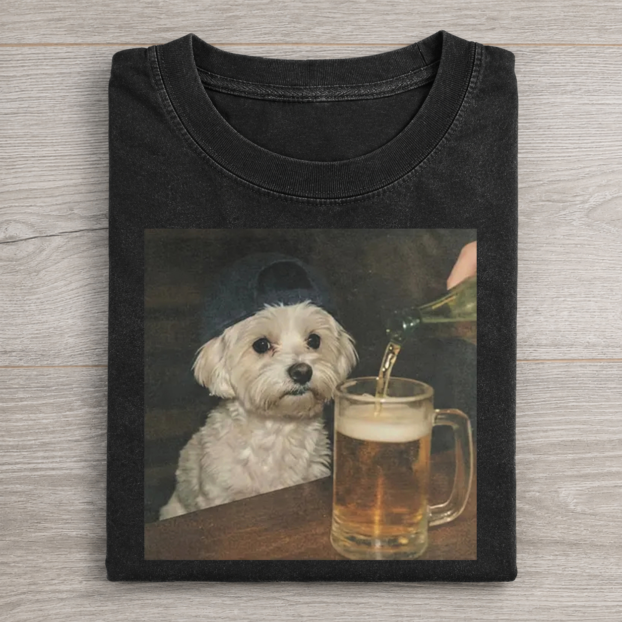 Maltese Drinking Beer T-shirt