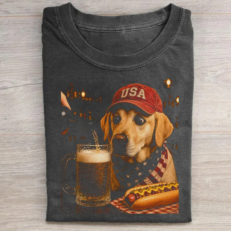Yellow Lab Funny Beer T-shirt
