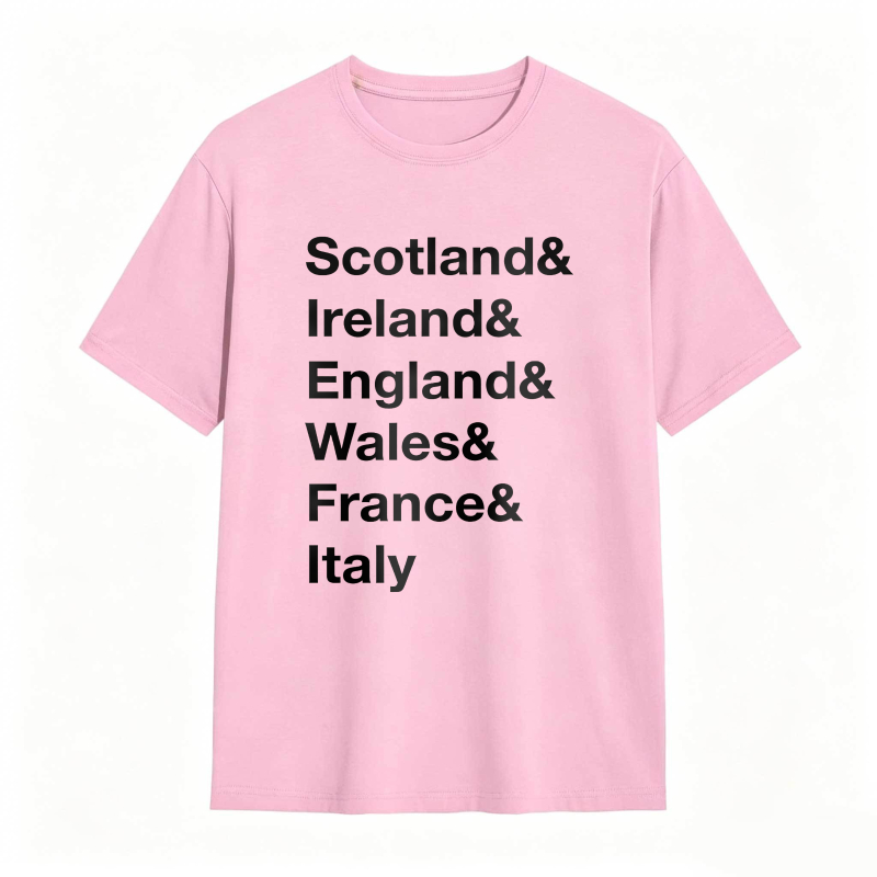 Scotland Ireland England Wales France Italy Unisex Classic T-shirt