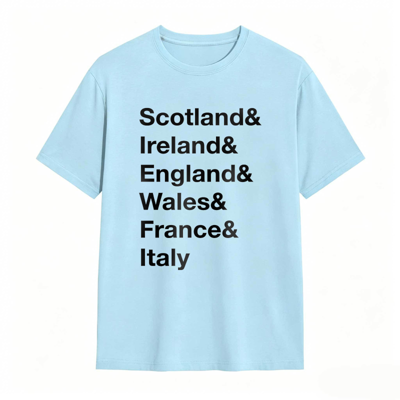 Scotland Ireland England Wales France Italy Unisex Classic T-shirt