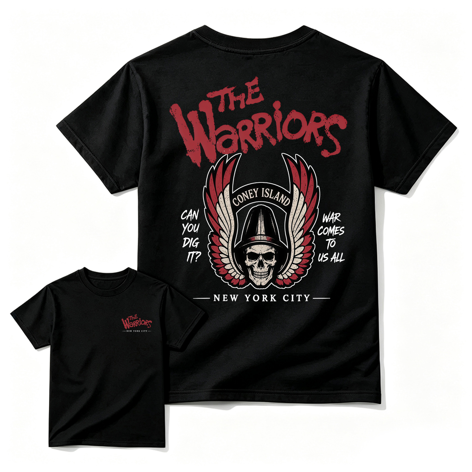The Warriors Coney Island Skull Wings T-Shirt