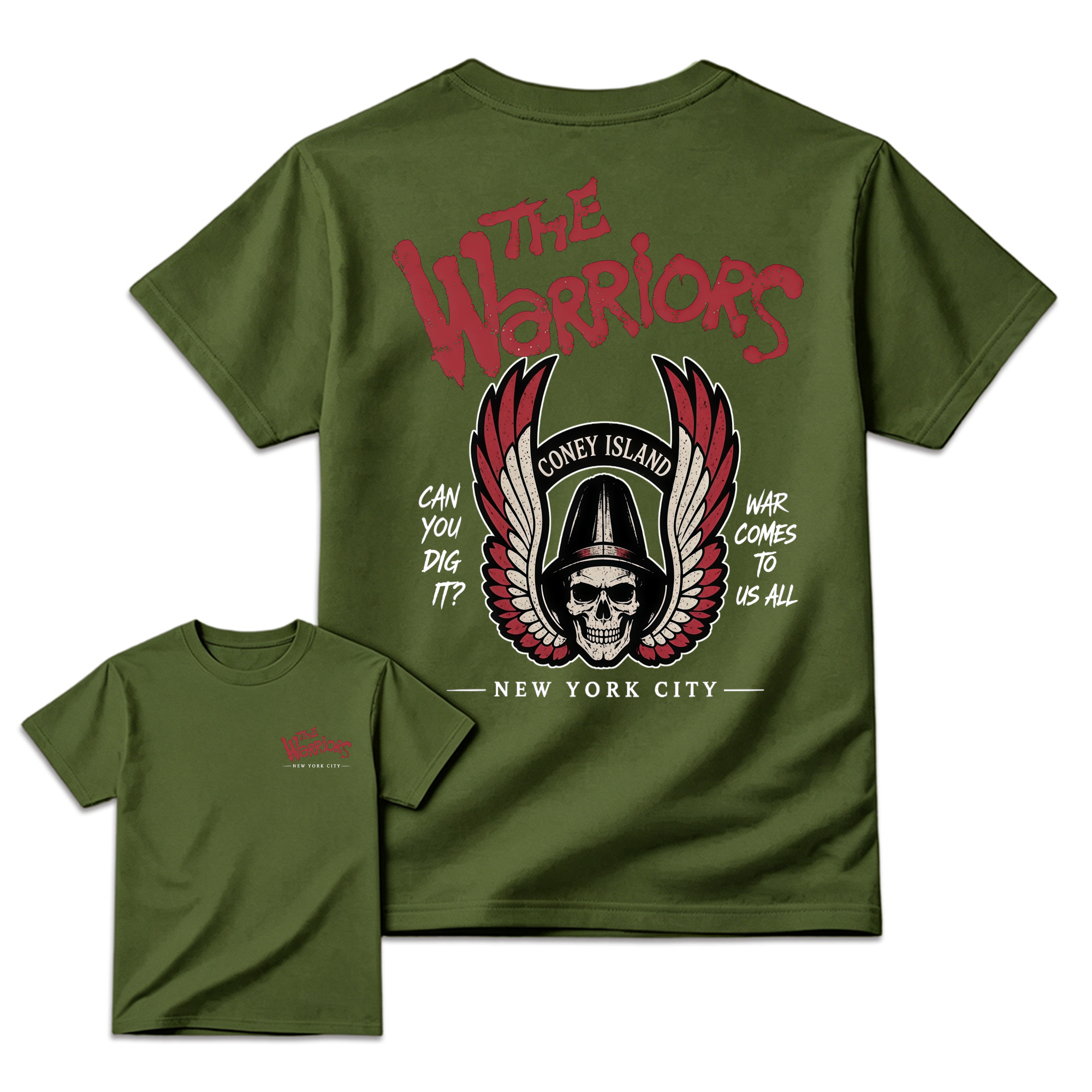 The Warriors Coney Island Skull Wings T-Shirt